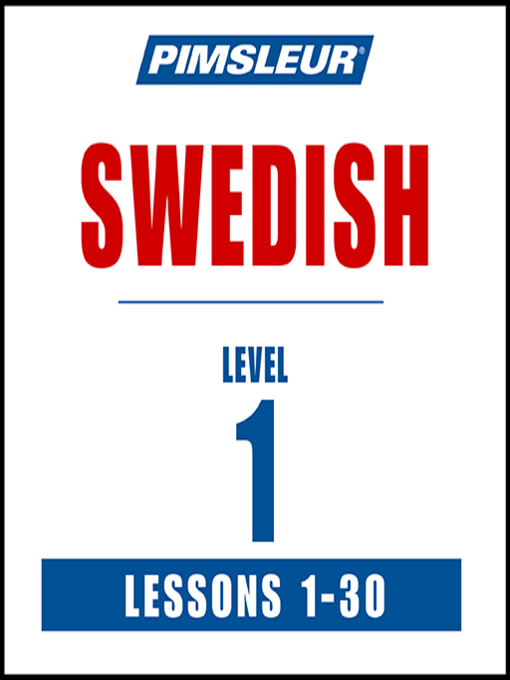 Cover image for Pimsleur Swedish Level